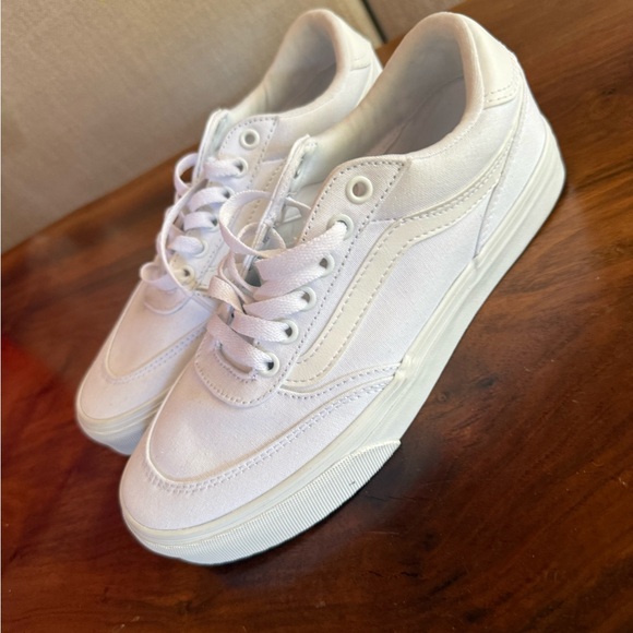 Vans Classic White Lace-Up Sneakers - Picture 2 of 7